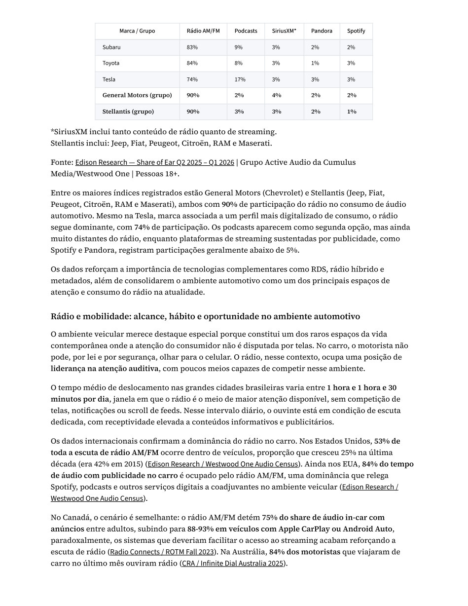 Página 41 do estudo: atenção e consumo do rádio na atualidade.